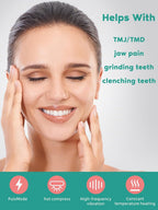 Zaybuon TMJ Relief Products Jaw, TMJ Relief Massager, Vibration and Heating, Ergonomic Multi-Needle Design TMJ Massage Tool, Gre