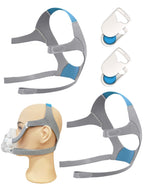 2 Packs F20 Replacement Headgear Compatible with F20 Full-face Mask, Include 4 Magnetic Clips+4 Headgear Straps (Small For Her)