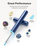 Bebird M9 Ear Care Wax Removal Tool Camera Cleaning Kit- Wireless Cleaner Ear Viewing Scope OTO-Scope with Camera & Light - Vide