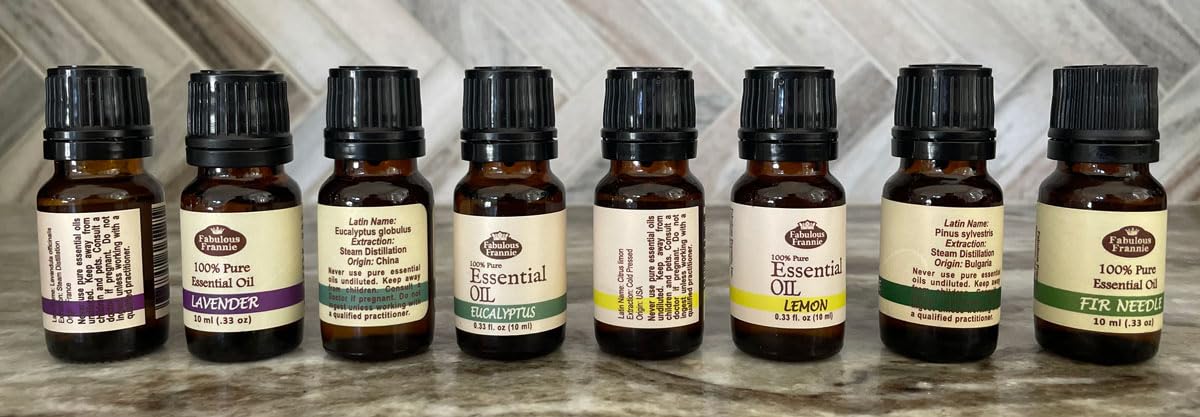Fabulous Frannie Essential Oil Beginner Starter Set - 100% Pure Essential Oils .33oz (Pack of 14)