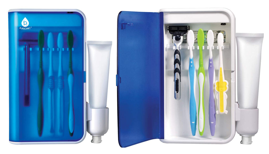 PURSONIC S2 WALL MOUNTABLE PORTABLE UV TOOTHBRUSH SANITIZER