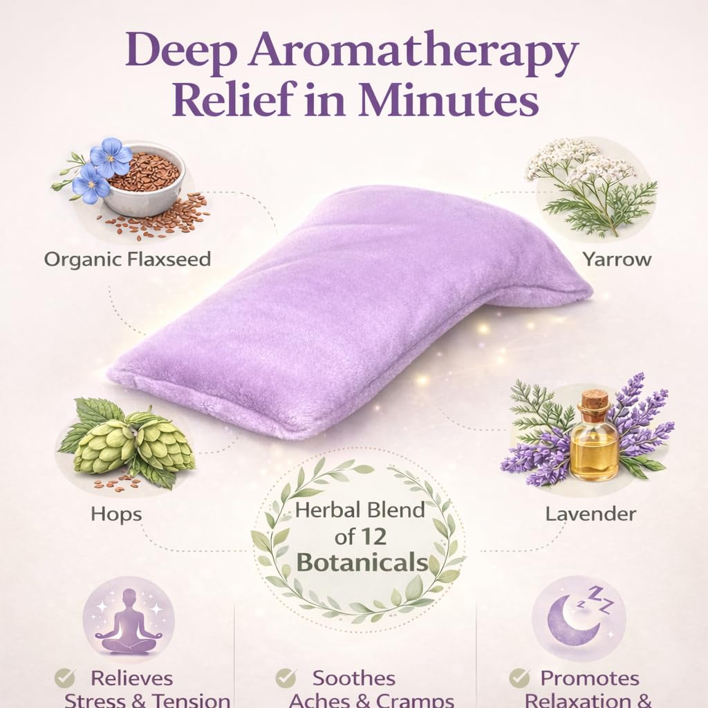Comfort Pac Hot/Cold Aromatherapy Rectangular Shaped for Soothing Stress and Pain Relief