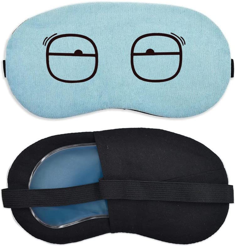 Ice Gel Sleeping Eye Mask For Resting Insomnia Meditation (Blue)