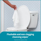 Medline, MSC263810, ReadyFlush Biodegradable Flushable Wipes, 8 x 12, 24 Wet Wipes, Pack Of 3, Sold As 1 Pack