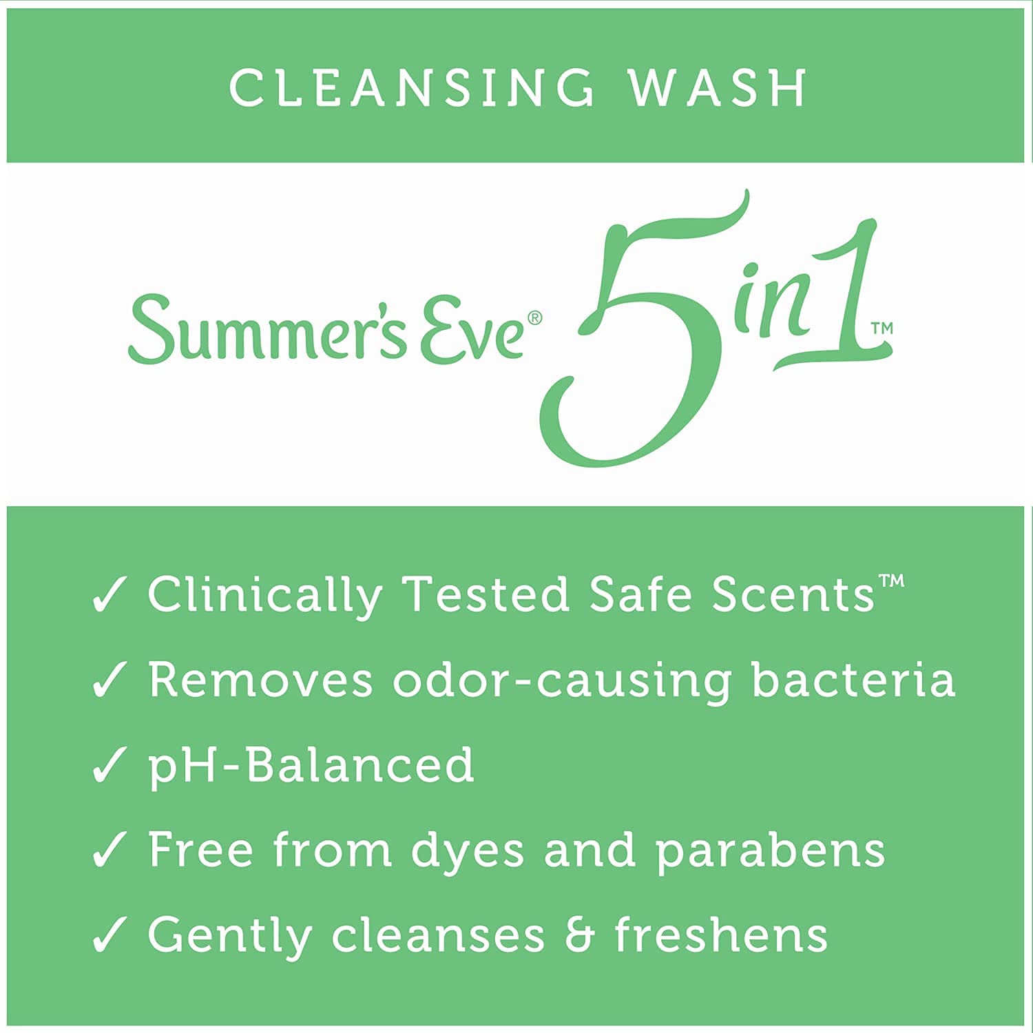 Summer's Eve Aloe Love Gentle Daily Feminine Wash, Removes Odor, pH balanced, 15 fl oz. (Pack of 1)