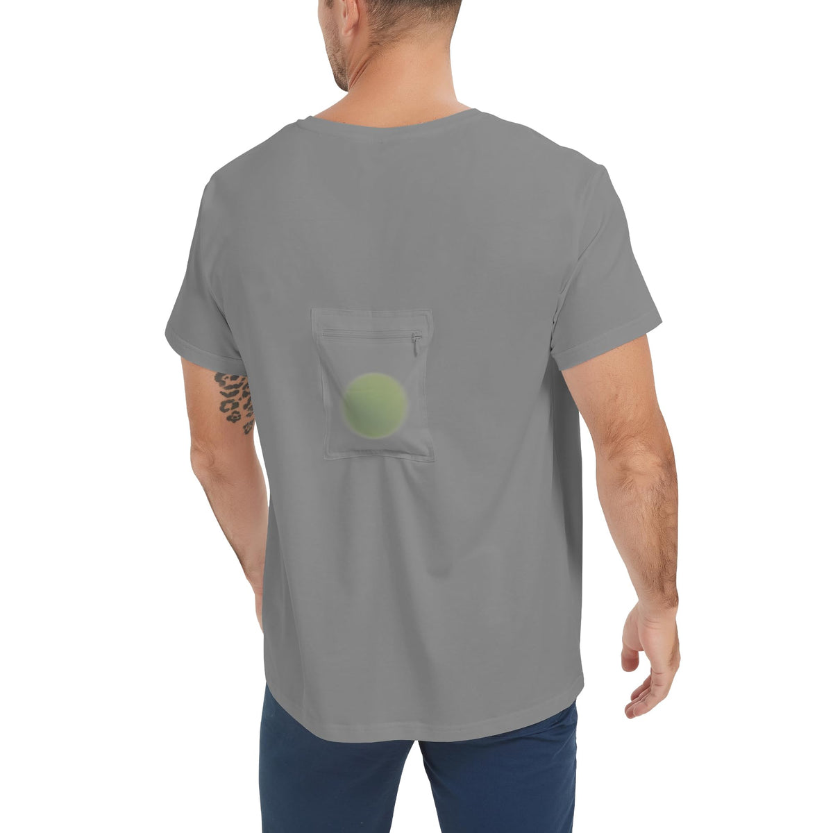 Codida Sleep Apnea TShirt on Side Positional Therapy to Prevent Back Sleeping (Grey, L)
