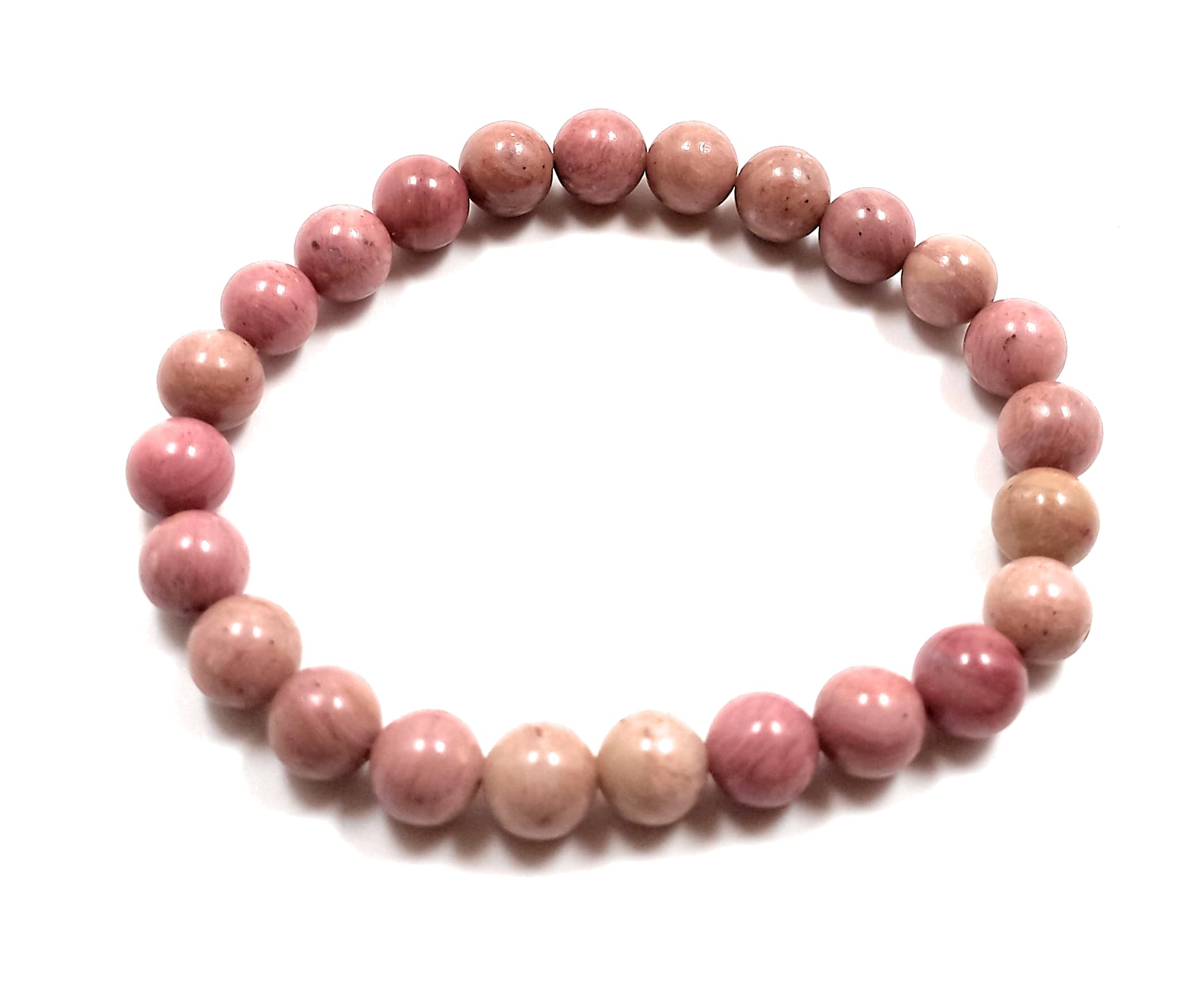 rocksmins Rhodochrosite Bracelet Natural Original Crystal Certified Real Stone Reiki Crystal Healing Love Positive Energy Attrac