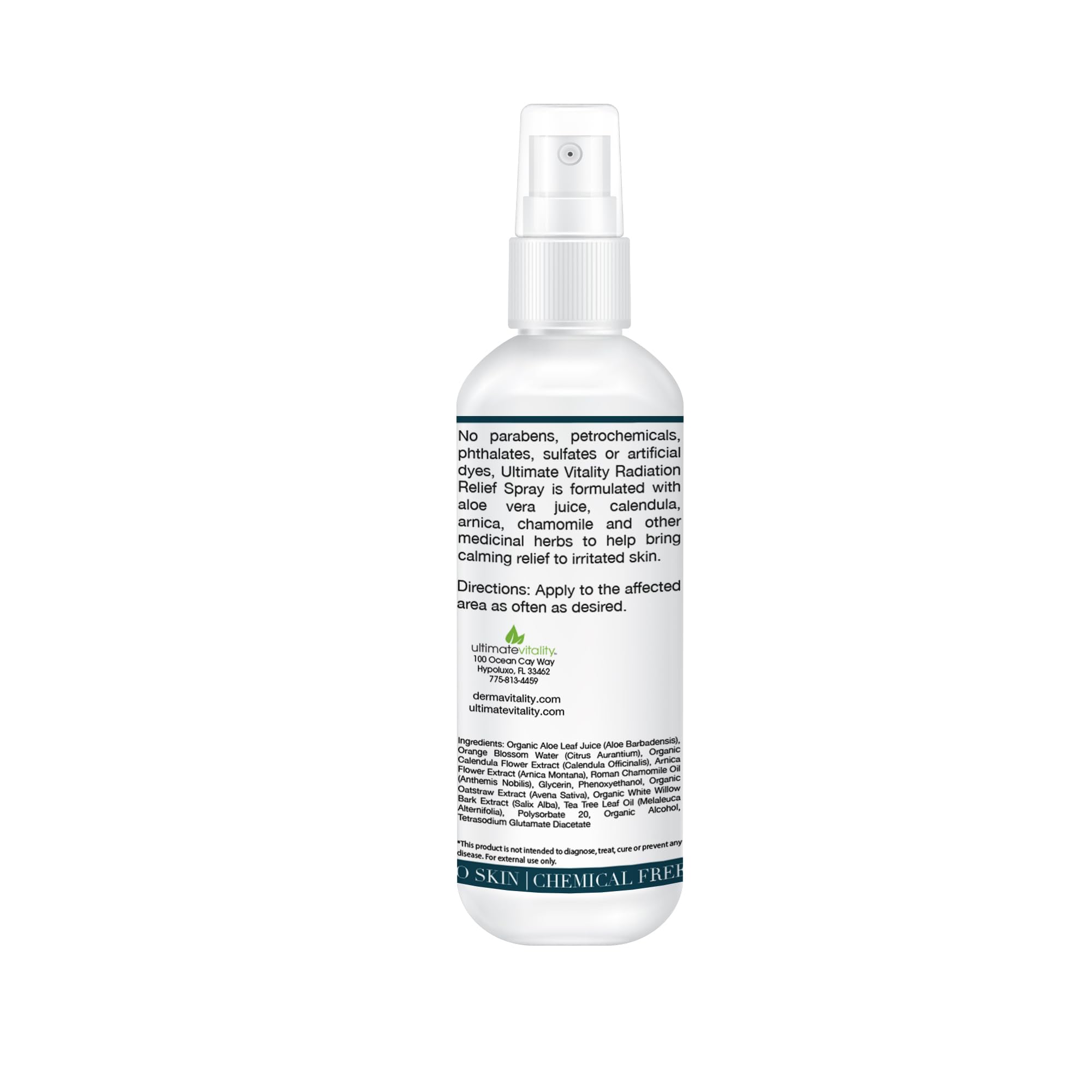 Radiation Burn Relief Spray - Calendula Spray for Radiation Treatment, Unscented, Fragrance Free, Natural Organic Plant Based Mo