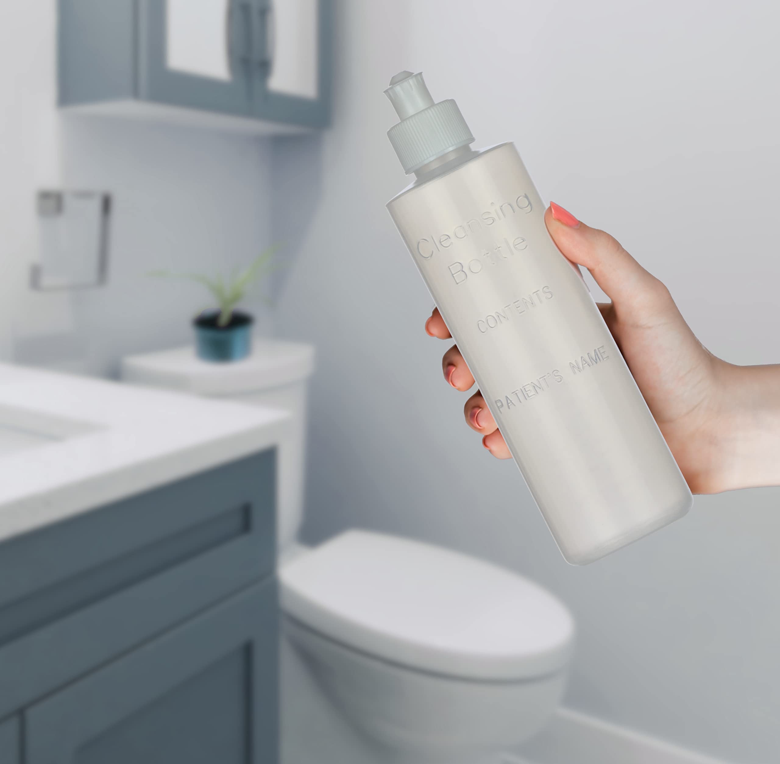 Perineal Squirt Bottle [4 Pack] Refillable Postpartum Lavette Cleansing Irrigation Peri Wash Bottle - 8oz - New Moms or Bidet Us