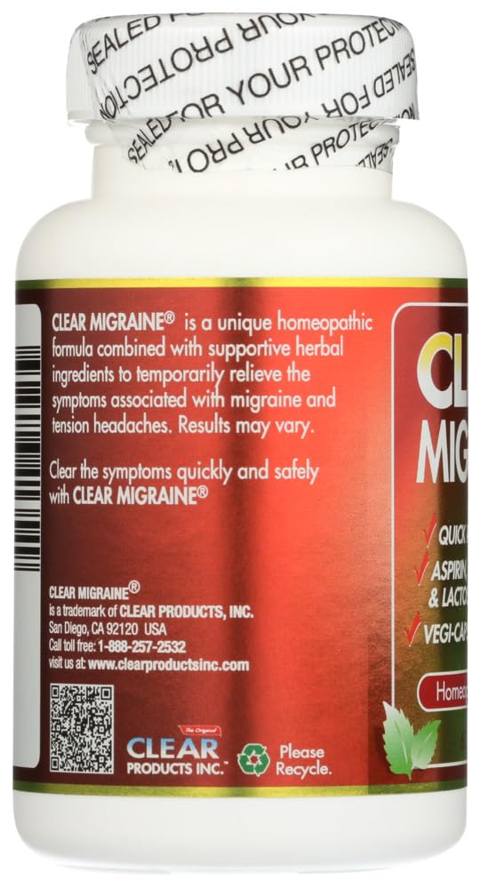 Clear Products Clear Migraine 60 Capsules