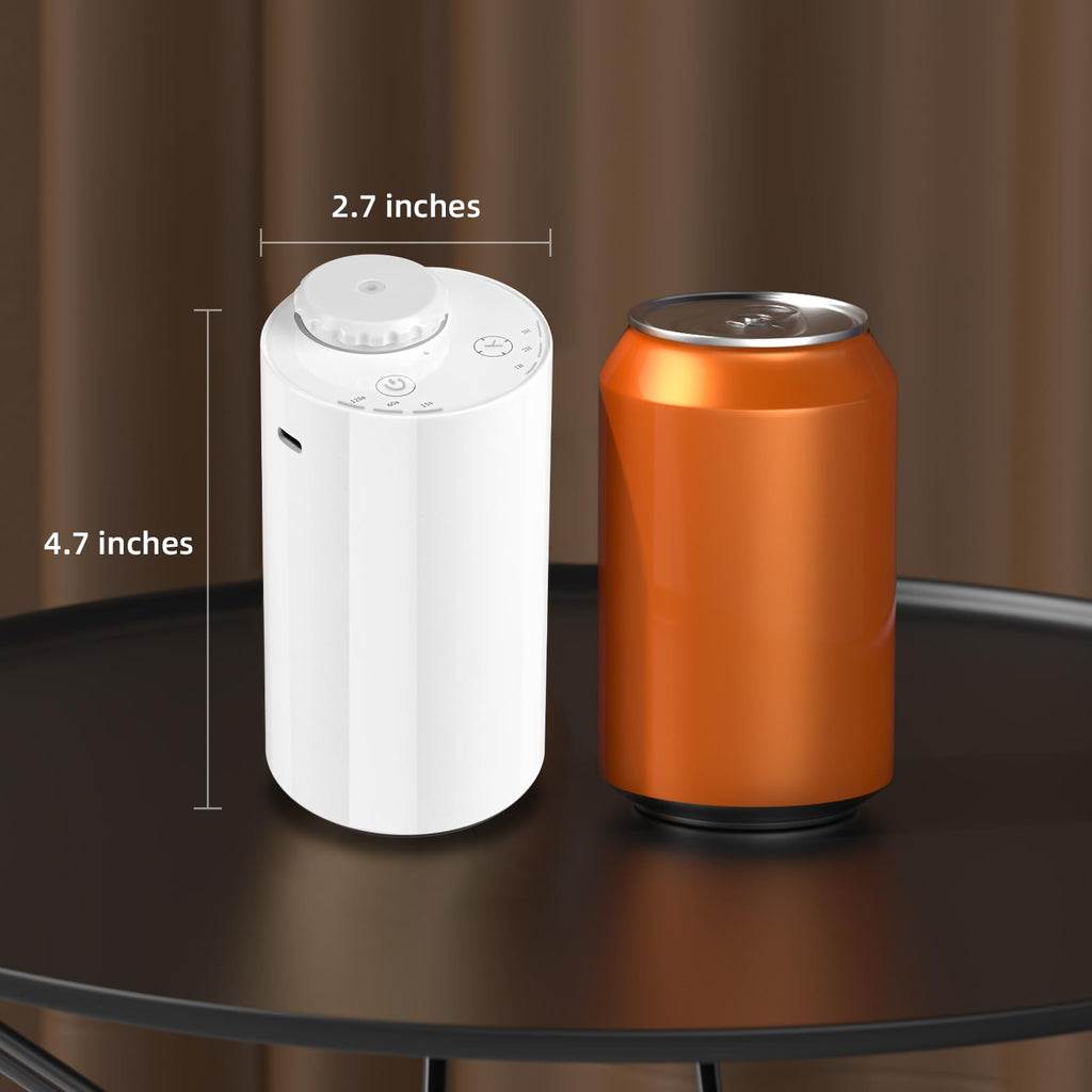 Waterless Diffuser for Essential Oil Nebulizer, 7 Colors LED Light, Battery Powered Mini Scent Air Machine, Aromatherapy Mist Di