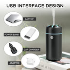 Gonlink Car Humidifier Diffuser - Smart Cool Mist Air Freshener for Essential Oils - USB for Car, Home, Office, Bedroom (Black)