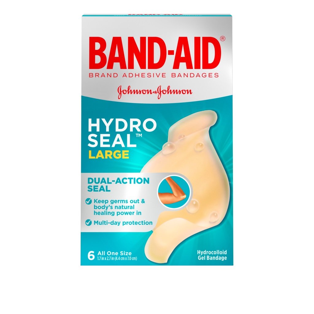 Band-Aid Hydro Seal, 6 Large Bandages