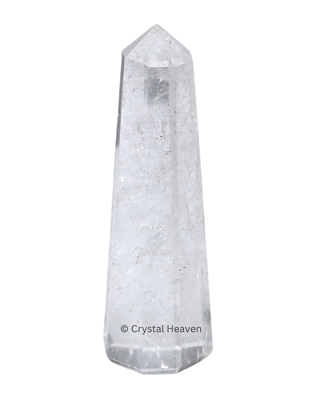 Crystal Heaven Shiv Shakti Pair Clear Quartz Rose Quartz Crystal Tower Obelisk Point For Chakra, Healing & Balancing-Aaa Grade C