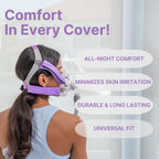 CPAP Strap Covers 4 Pack - Universal Fit for All CPAP Masks (Purple)