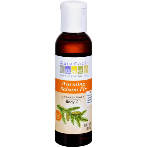 Aura Cacia Aromatherapy Body Oil, Warming Balsam Fir, 4 fl. oz