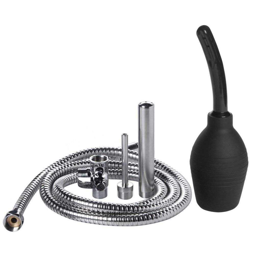 Cleanstream Angled Enema Nozzle, Silver