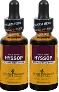 Herb Pharm Certified Organic Hyssop Liquid Extract - 1 Ounce (Pack Of 2)