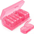 AUVON XL Weekly Pill Organizer 2 Times a Day with One-Side Large Opening Design for Easy Filling, AM PM Pill Box 7 Day, Portable