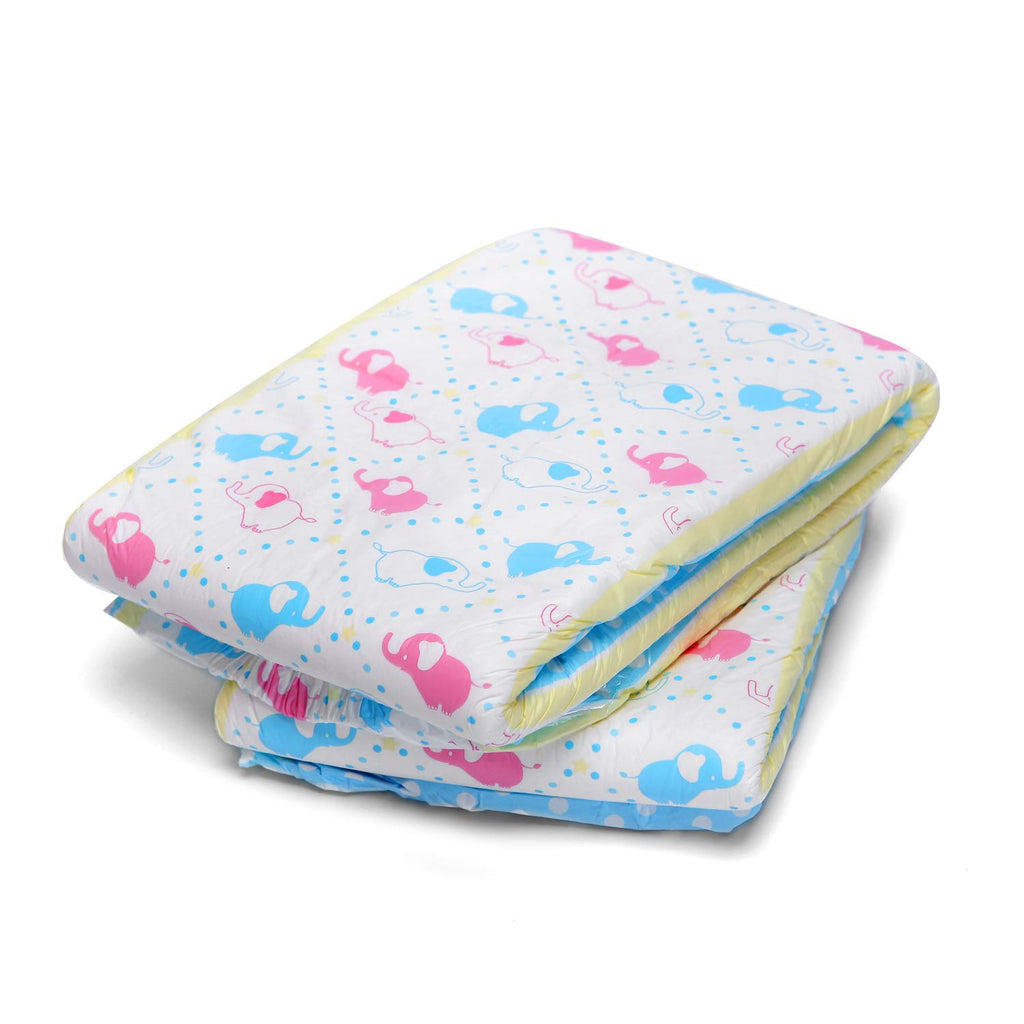 Littleforbig Adult Printed Diaper Briefs 2 Pieces - Little Trunks(Medium 28-38)