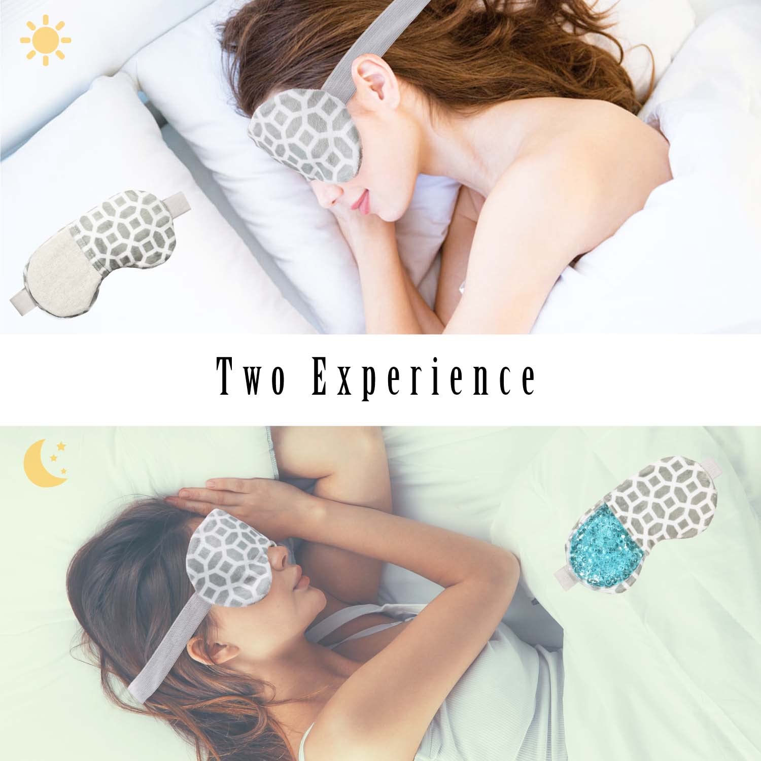 Moist Heat Eye Mask,Ice Pack Eye Mask for Dry Eyes,Puffy Eyes,Swelling,Dark Circle,Headache with Lavender Microwaveable