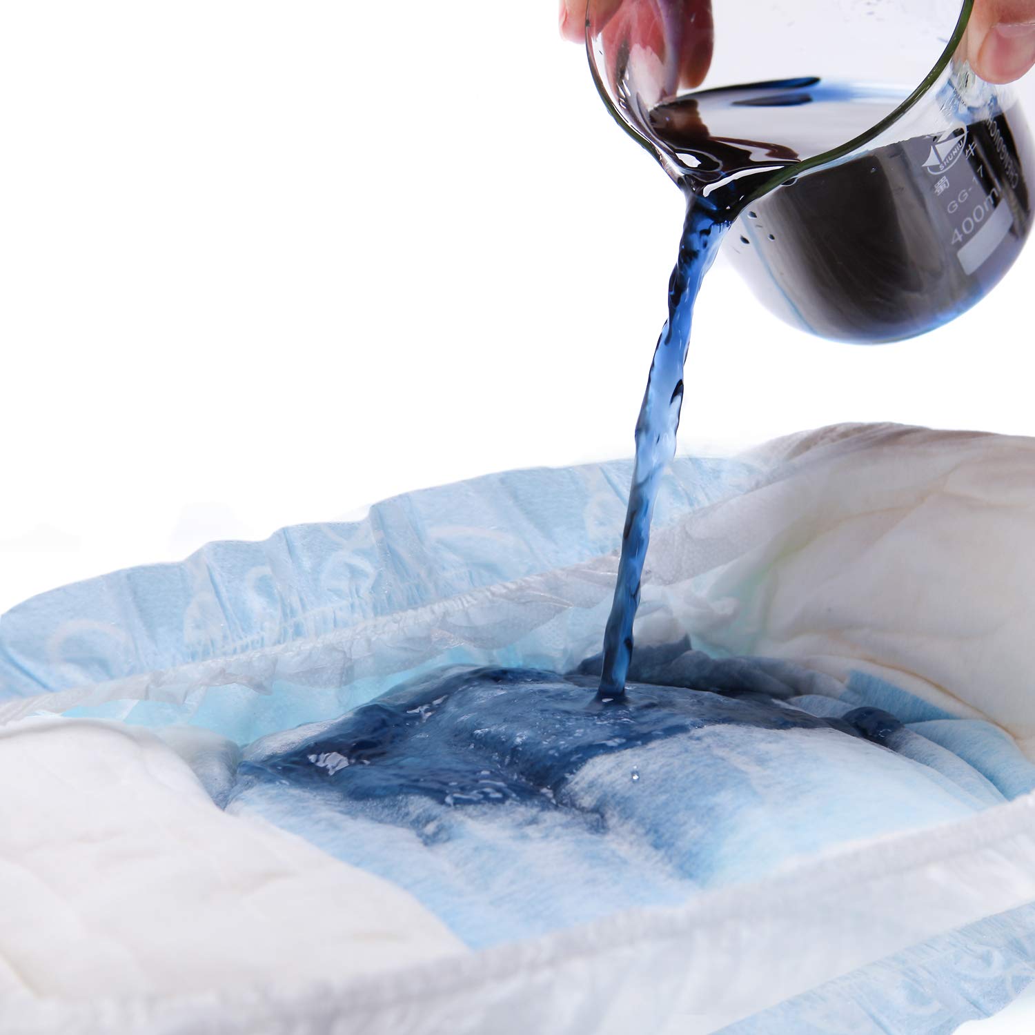 Littleforbig Adult Printed Diaper 2 Pieces - Nursery Blue (Large 36-46)