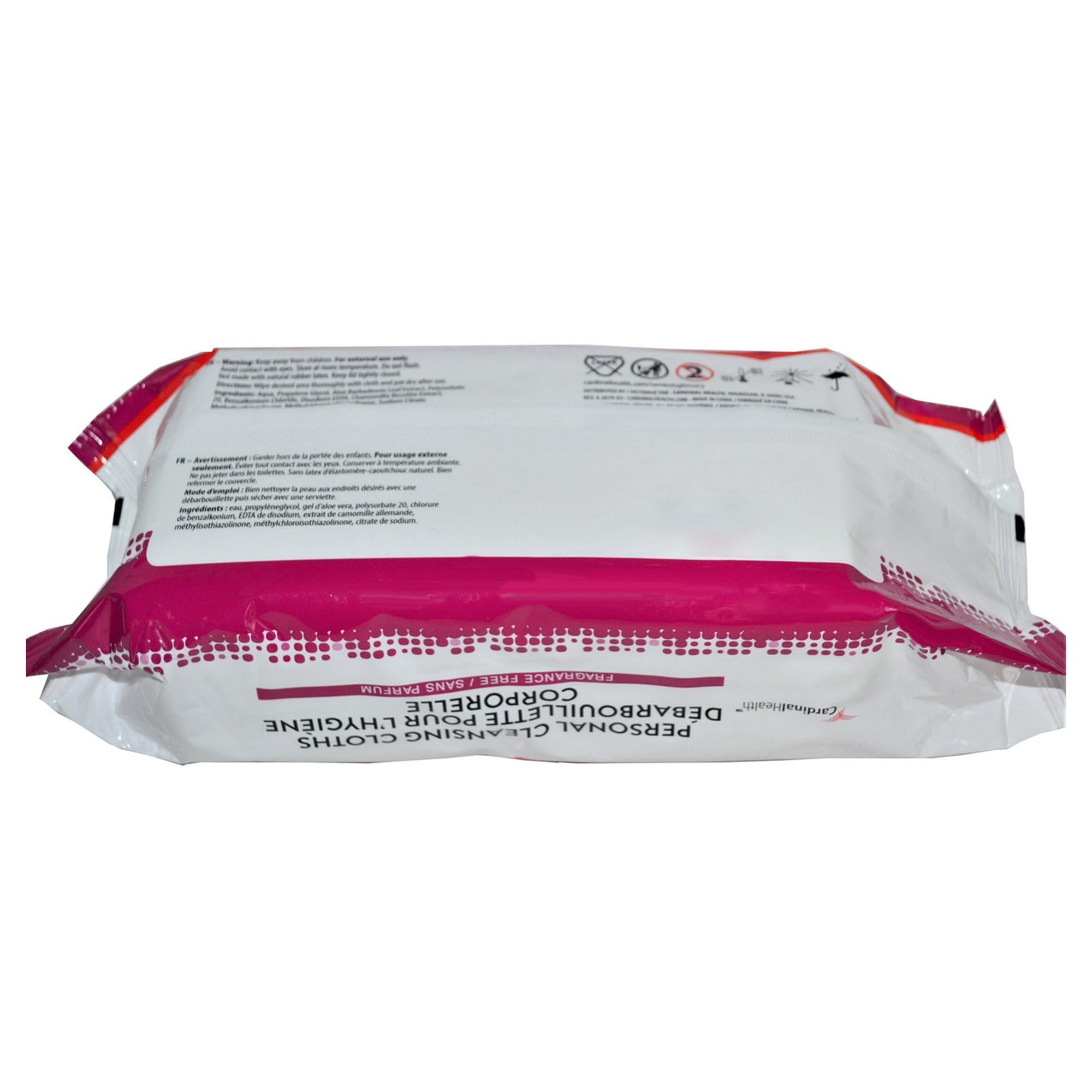 Cardinal Health Personal Cleansing Wipe 9 x 13 2AWU-64, 1 Pack 64 Wipes