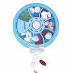 Weekly Pill Organizer 7 Compartments Daily Pill Box Travel Small Pill Container Portable Pill Case Fish Oil Supplements Vitamins