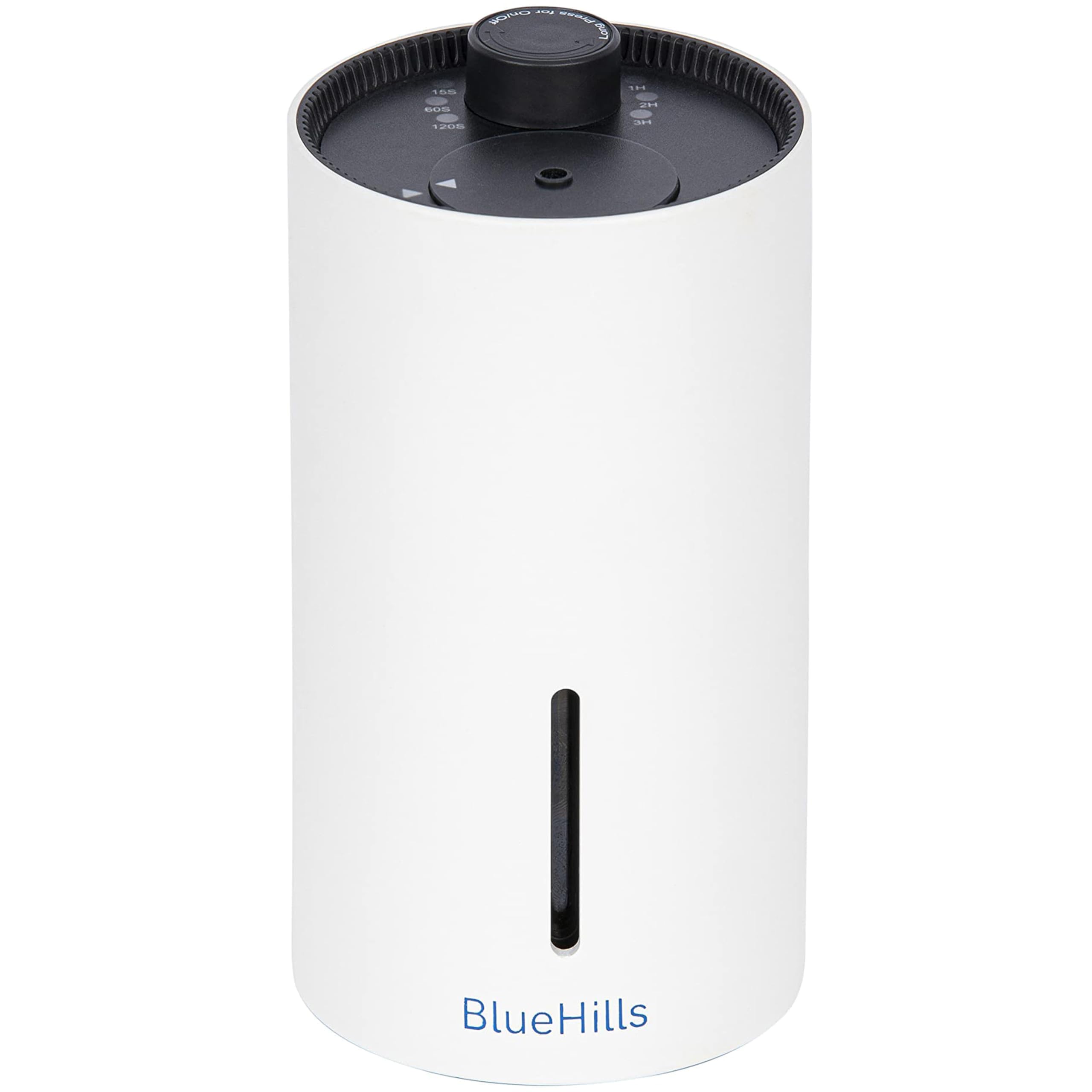 BlueHills Waterless Cordless Essential Oil Diffuser - White, Wireless, Portable Aroma Nebulizing Diffusers for Home, Car & Offic