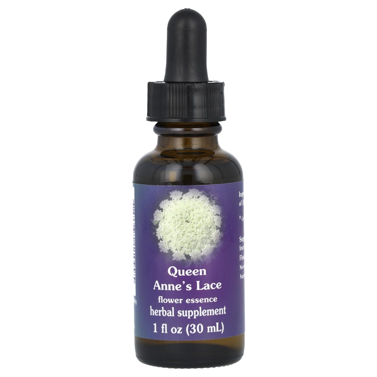 FLOWER ESSENCE SERVICES Dropper Herbal Supplements, Queen Annes Lace, 1 Ounce