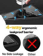 Allbase Incontinence Underwear for Women Washable Period Boxers Briefs Heavy Flow Leakproof Overnight High Absorbency Menstrual