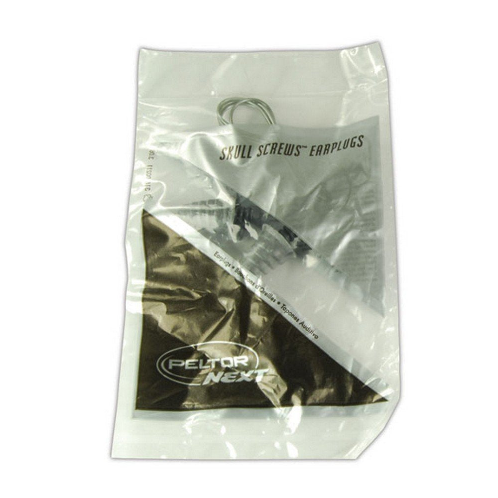 Peltor by 3M 10093045929525 1301 Next Skull Screws Safety Corded Ear Plugs, Polyurethane Foam, One Size, Silver (Pack of 120)