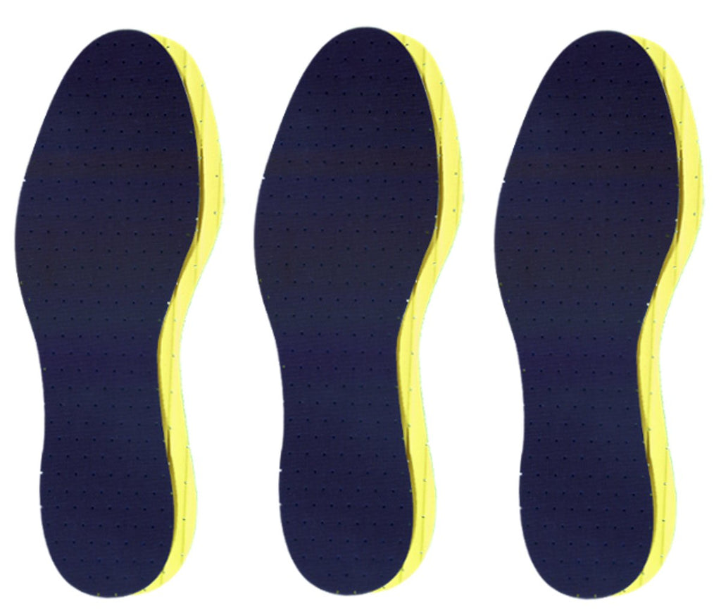 Pedag Soft | Fabric Covered Latex Foam Insoles | Lemon Scented | US Women 7 /EU 37 | 3 Pair