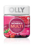 OLLY Perfect Womens Multivitamin Gummy Supplement, with Biotin & Folic Acid, Blissful Berry, 90 count (45 Day Supply)