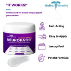 Medical Miracles Neuropathy Nerve Therapy Max-Potency Relief Cream for Feet, Hands, Legs, and Toes - Enriched with Arnica, Vitam