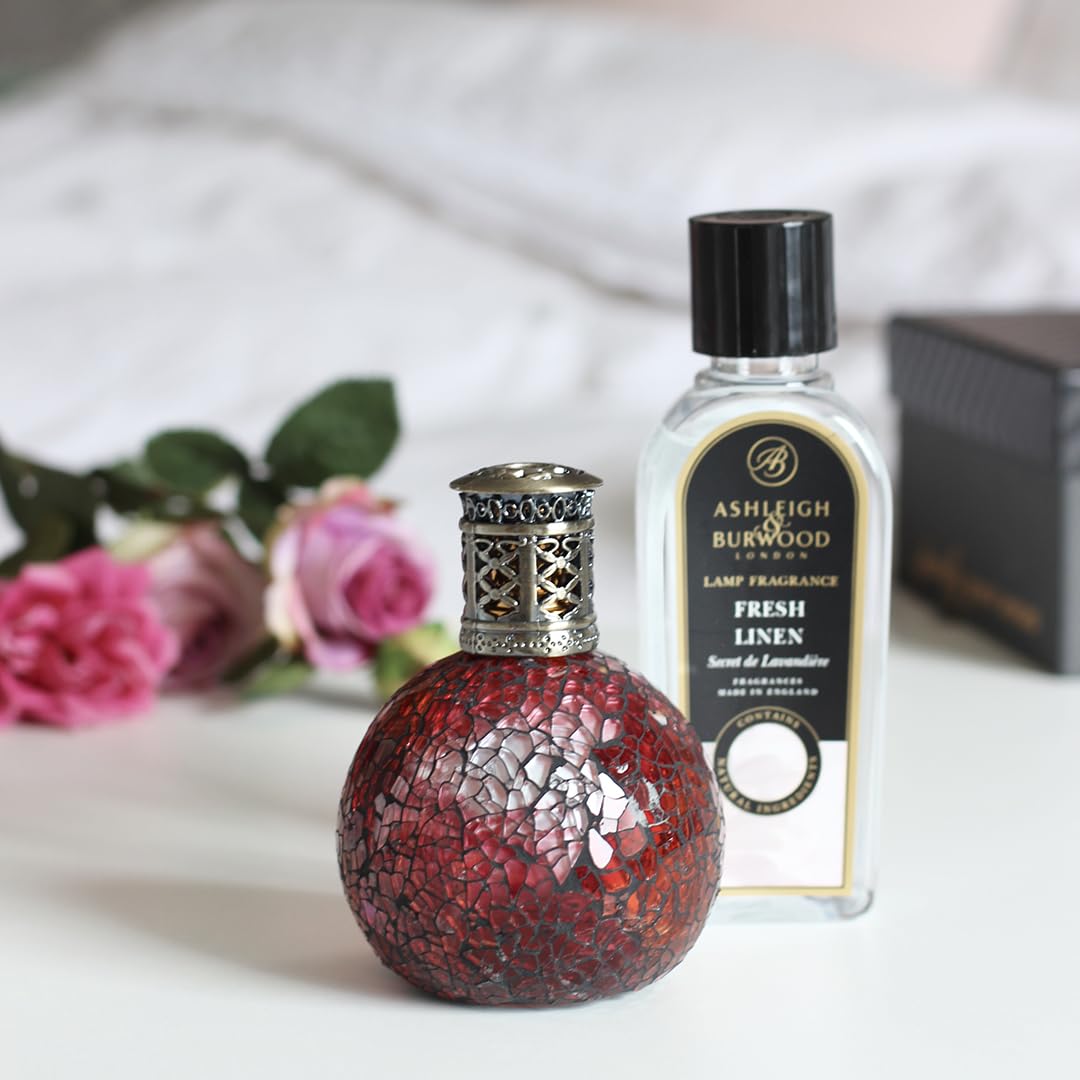 Ashleigh & Burwood - Rose Bud Glass Fragrance Lamp - Hand Crafted - Use with Fragrance Oil - Powerful and Purifying - Home Desig
