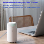 Unee Car Diffuser,USB 100ml Small Humidifier Essential Oil Aroma Diffuser Aromatherapy Diffusers Cool Mist for Car Home Office(W