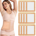 12Pcs Castor Oil Pack Wrap for Liver, Stomach, Belly Button | 7.9 *5.5  Organic Cotton Pads | Highly Absorbent Self-Adhesive Dis