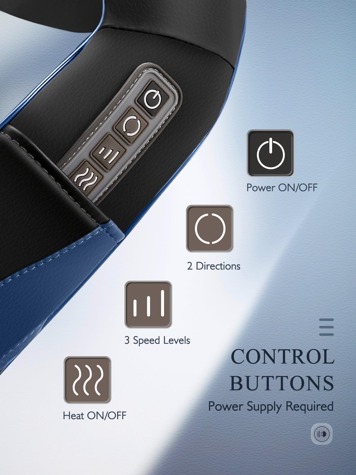 Back Neck Shoulder Massager with Heat, Shiatsu Electric Deep Tissue 3D Kneading Massagers for Relief on Waist, Leg, Calf, Foot F