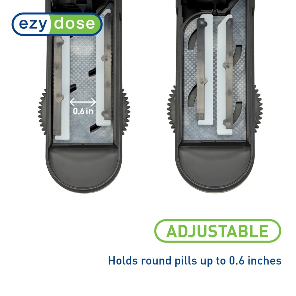 EZY DOSE Pill Cutter and Splitter with Dispenser, Cuts Pills, Vitamins, Tablets, Stainless Steel Blade, Travel Sized