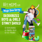 Foot and Shoe Deodorizer Spray, Extra-Strength Odor Eliminator for Smelly Shoes, Kids Feet, and Sweat, Candy Apple Scent, Altern
