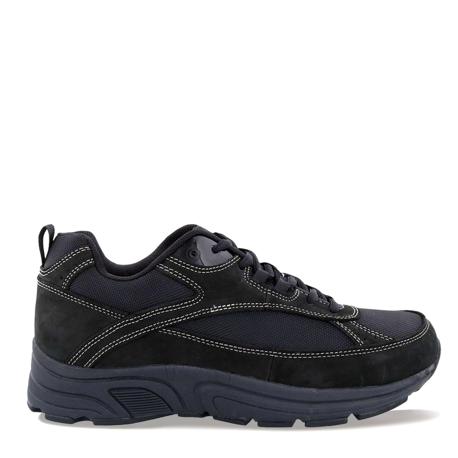 Drew Mens Aaron Comfortable Diabetic Friendly Walking Shoe with Extra Depth 9.5 6E US Black