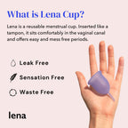 Lena Sensitive Menstrual Cups - Soft & Reusable for Light & Heavy Flow, Beginner-Friendly, Tampon, Period Underwear & Pad Altern