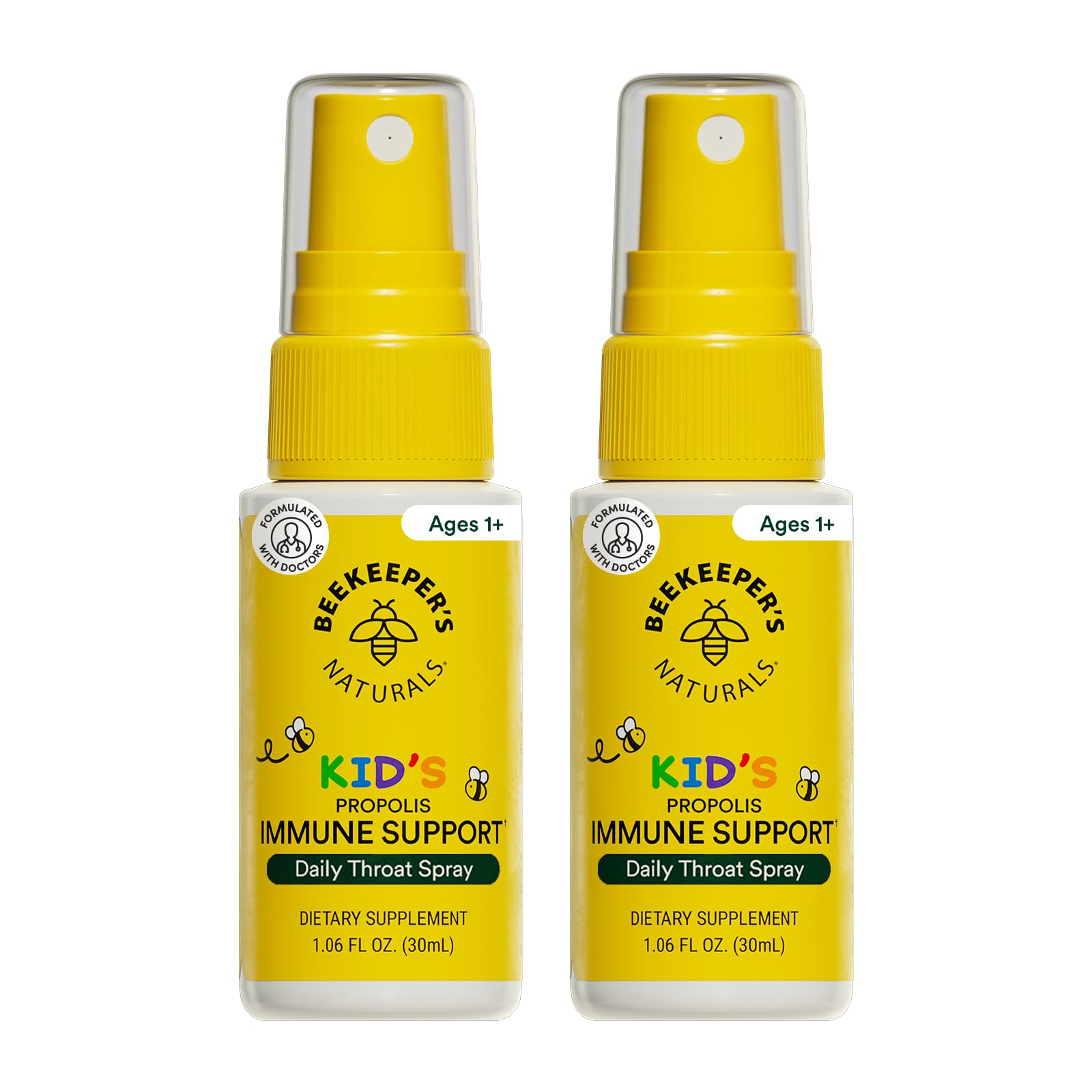 Beekeepers Naturals Kids Propolis Throat Spray 95% Bee Propolis Extract - Natural Immune Support & Sore Throat Relief, Antioxid