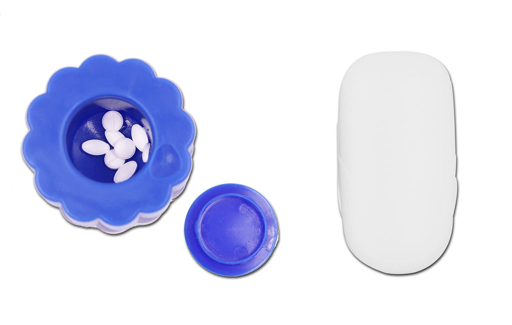 KMINA - Pill Cutter and Crusher Combo (Pack), Small or Large Pills, Grinders for Tablets