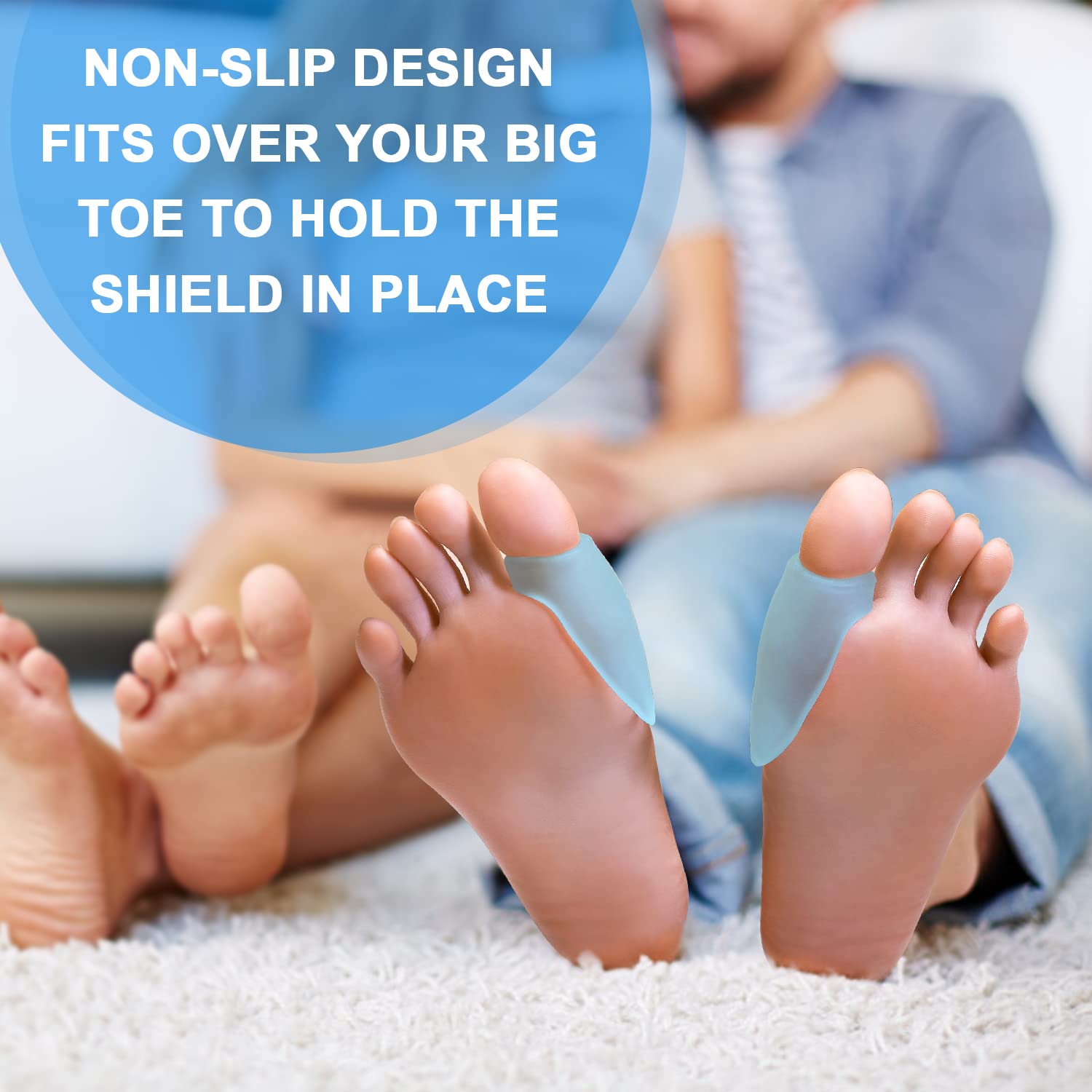 Promifun Bunion Cushions and Protectors, 12 Pieces of Bunion Pads and Cushions, Bunion Corrector for Big Toe, Relieve Foot Pain