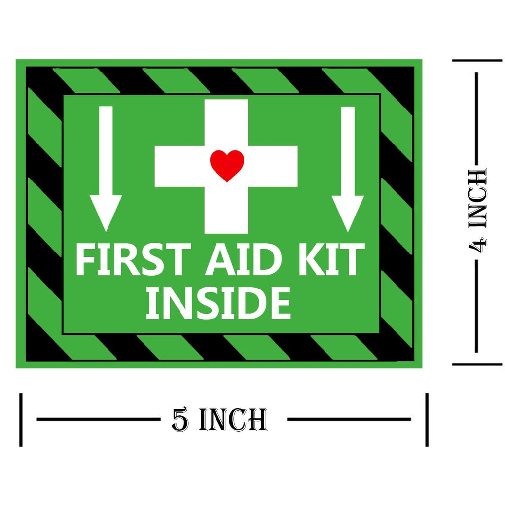 Remarkable Green First Aid Kit Inside Red Fire Extinguisher Inside Stickers,45 Inch Adhesive First