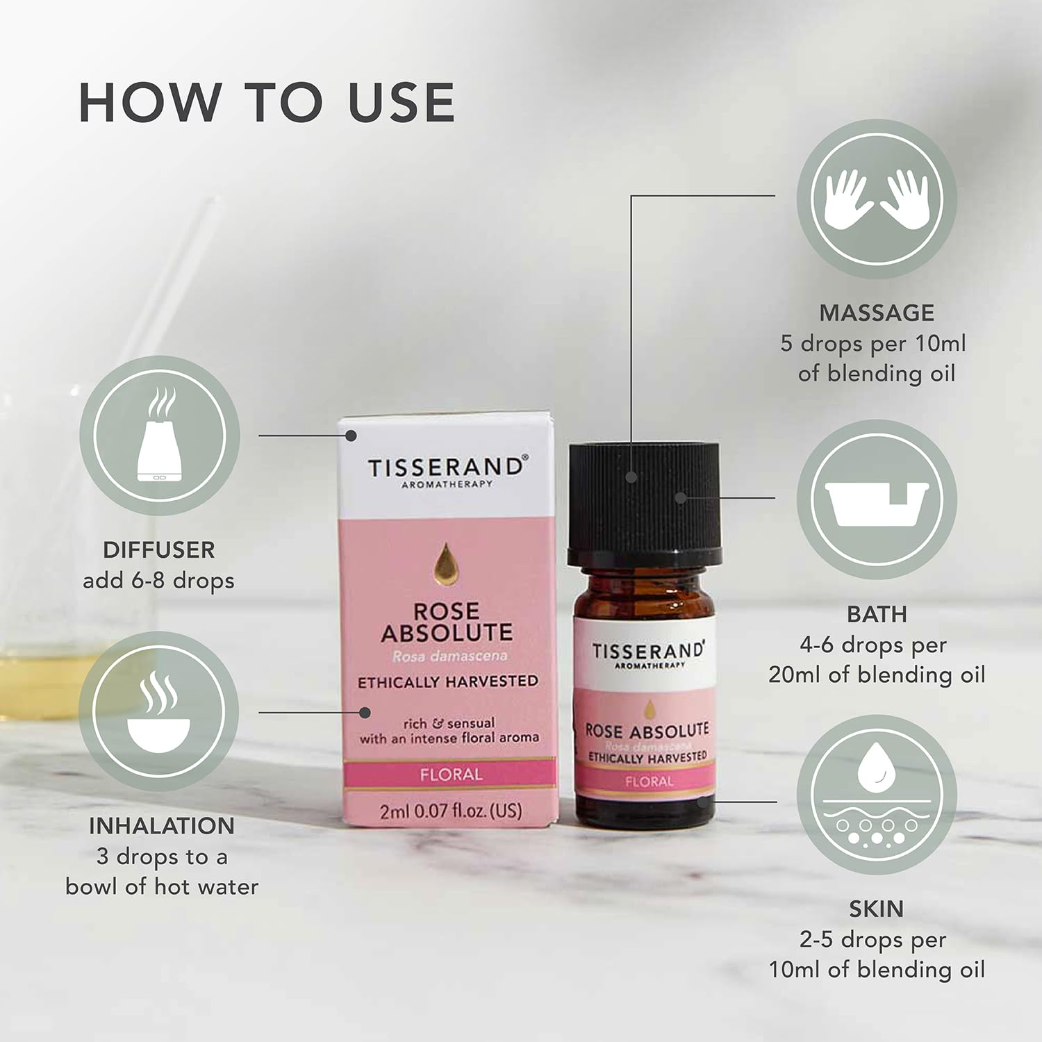 TISSERAND Rose Absolute Oil, 2 ML