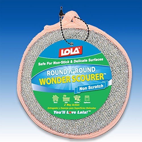 Lola Products 70469 Round N Round Scourer Pad, 0.8 Ounce