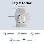 Hand Massager with Heat and Compression, For Arthritis and Carpal Tunnel Wrist Warmer Finger Massagers, Kneading Rollers Electri